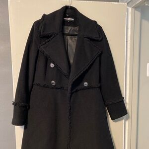 Karl Lagerfeld wool blend size S black coat